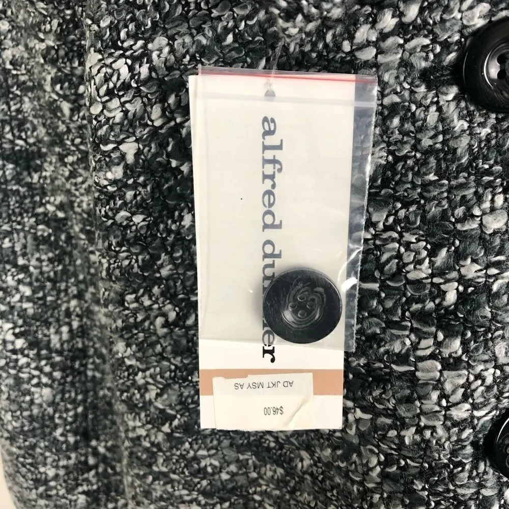 NWT Alfred Dunner Button Down Dress Jacket Size 12